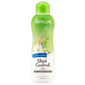 Tropiclean Deshedding Lime And Cocoa Butter Conditioner For Dogs Cats