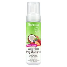 Tropiclean Waterless Shampoo Deep Cleansing No Rinse Berry Coconut For Dogs
