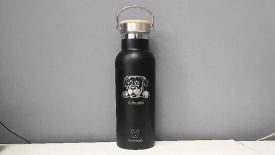  Bamboo Bottle Rottweiler Black