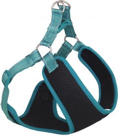 Nobby Black Mesh Reflect Chest Harness Turquoise