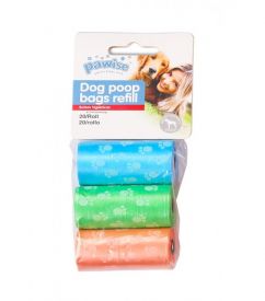 Pawise Poop Bags 3 Pack X 20pcs