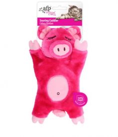 Afp Snoring Cuddler Pig Cat Toy