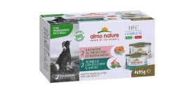 image of Almo Nature Hfc Complete Multipack With Lamb With Zucchini And Dill And Rosemary With Salmon