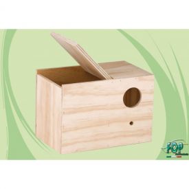 Fop Little Parrots White Wood Nest