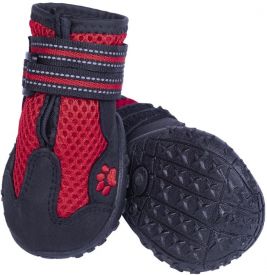 Nobby Dog Boot Runners Mesh 2pcs Red Size S (4) L 60 Mm W 51 Mm