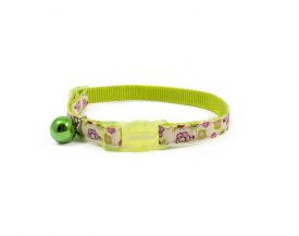 Ancol Cat Collar With Safety Buckle Green Floral