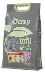 Oasy Natural Cat Litter Tofu - Red Berries Scent