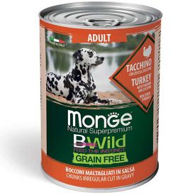 Monge Bwild Grain Free Dog Wet Turkey, Pumpkin & Zucchini