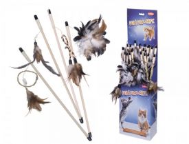 Nobby Wooden Rod With Feather