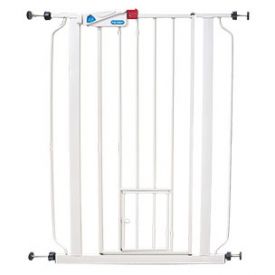 Flamingo Dog Fence White 76×74-86cm