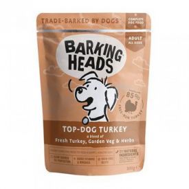 Barking Heads Canine Wet Pouch Top Dog Turkey