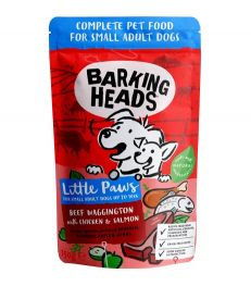 Barking Heads Little Paws Wet Beef With Chicken & Salmon