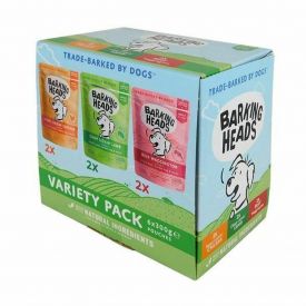 Barking Heads Wet Dog Food Pouches Variety Pack 6x300g