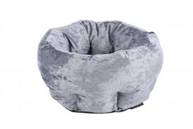 Scruffs - Velvet Pet Bed Grey