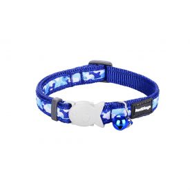 Red Dingo Camouflage Navy Cat Collar