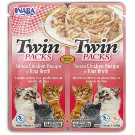 Inaba Twin Packs Tuna & Chicken Recipe In Tuna Broth