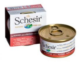 Schesir Tuna Beef Fillets And Rice Natural Style