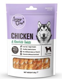 image of Jerky Time - Chicken & Rawhide Twisted 80gr