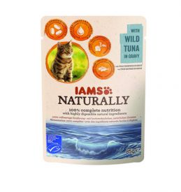 Iams Cat Naturally Wild Tuna Pouch 