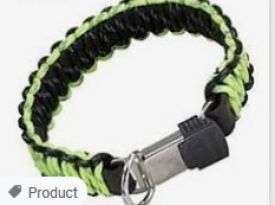 image of Sprenger Collar In Nylon With Click Lock Black