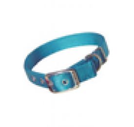 Hamilton Double Thick Nylon Deluxe Dog Collar Teal 10 Inch