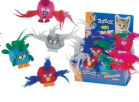 Nobby Plush Dice Crackle Owl With Feathers Assorted 6 Cm