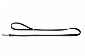 Hunter Leash Leather Modern Art Black/black 8mmx110cm
