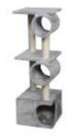 image of Nobby Cat Scratcher Classic Lido Grey 35x35x112cm
