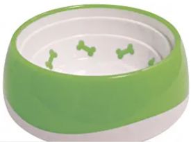 Croci Bowl Tpr Bone Green550ml