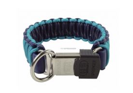 Sprenger Collar In Nylon With Click Lock Space/lagoon 55cm