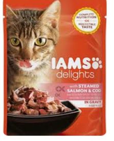 Iams Cat Salmon & Cod Gravy