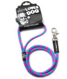 Pav Loves Dog - Blue & Pink Dog Leash 120cm