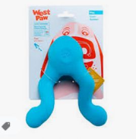 West Paw Tizzi Aqua Blue Dog Toy