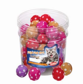 Nobby Toy Box Cat Fabric Ball Dotted 4 Cm