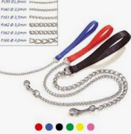 Camon Nylon Leash With Chain*2x800