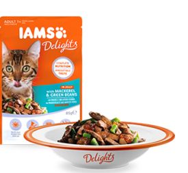 Iams Delights Mackerel Green Beans Jelly 