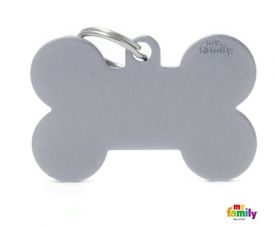 Myfamily Gray Bone Nametag