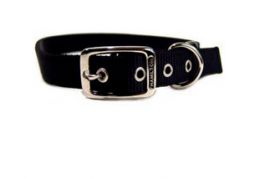 image of Hamilton Double Thick Nylon Dog Collar Black 28