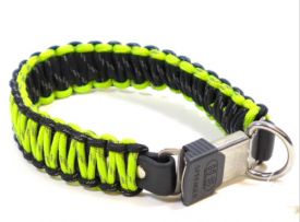 Sprenger Collar In Nylon With Click Lock Black And Green