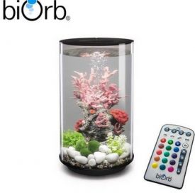 Biorb Tube 30 Litre Black Aquarium With Mcr Led Lighting