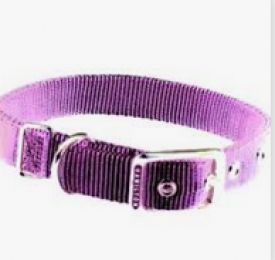 Hamilton 16-inch Single Thick Nylon Deluxe Dog Collar, Lavender