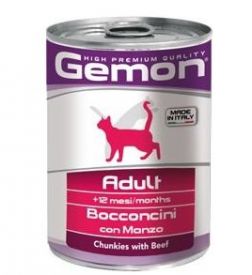 Gemon Wet Cat Chunkies Adult With Beef 
