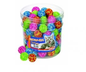 Nobby Toy Box Cat Ball Wrapped Coloured . 3 5 Cm