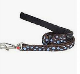 Red Dingo Blue Spots/brown Dog Lead (s)