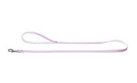 Hunter Leash Leather Modern Art Light Pink/white 8mmx110cm