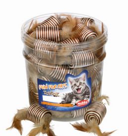 Nobby Toy Box Cat Cylinder Brown-beige Tube 5 Cm