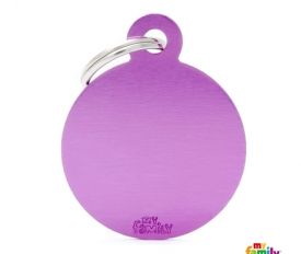 Myfamily Purple Circle Nametag