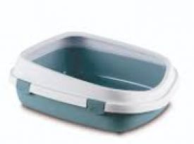 Stafanplast Queen Cat Toilet White/steel Blue 55x71x24.5 Cm