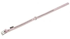 image of Karlie Collar In Leather Plus Pink 22mm 45cm