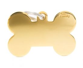 Myfamily Golden Bone Nametag